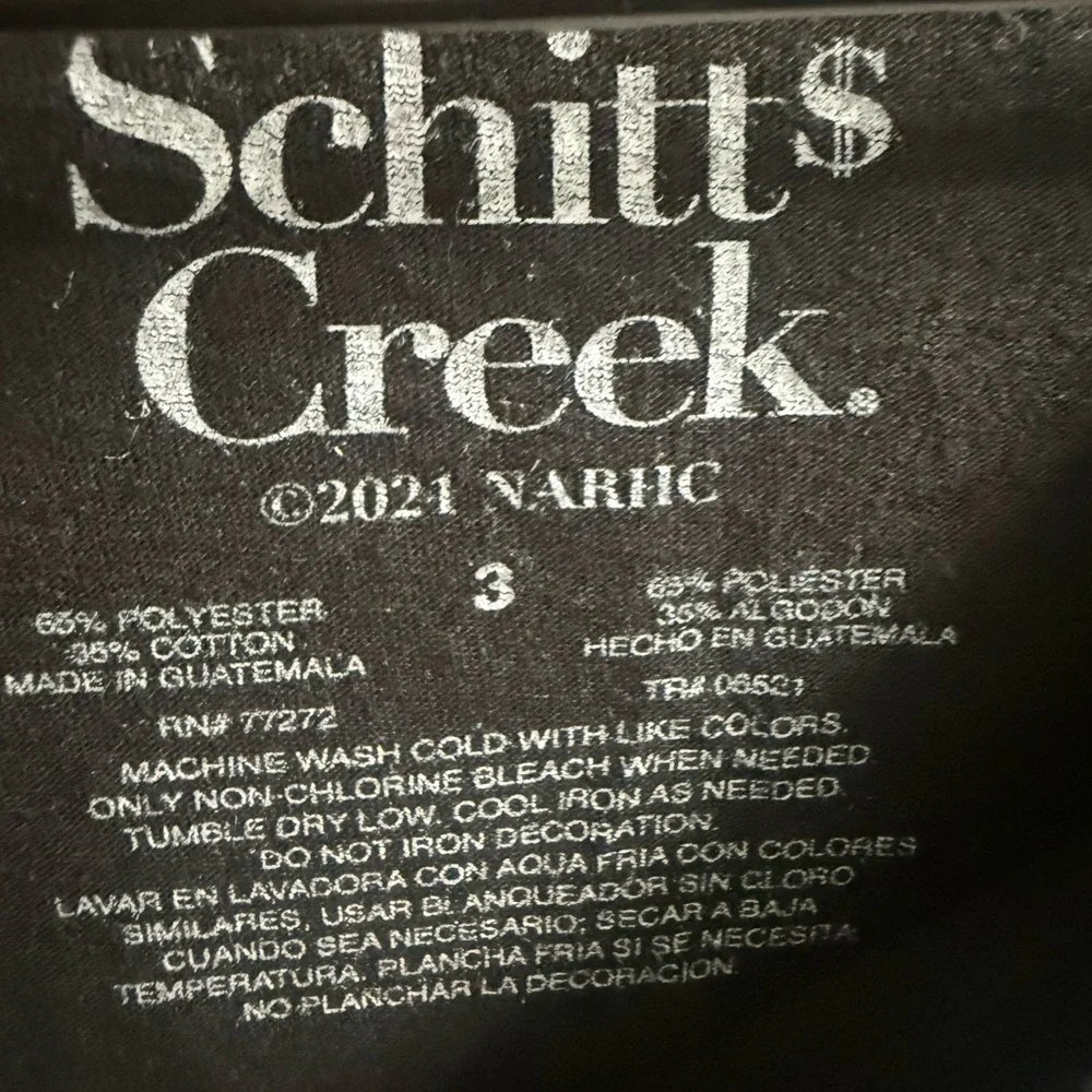 torrid Black Tee with Light Blue and Cream Schitt's Creek Graphic - Picture 3 of 3